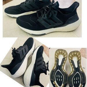 Adidas Ultraboost Black and White Running Shoes size 10